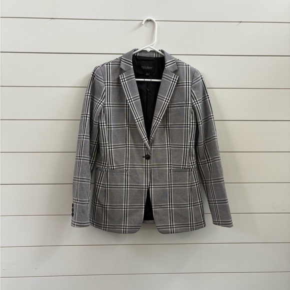 NWOT Banana Republic Black and White Checkered Blazer - Picture 1 of 7